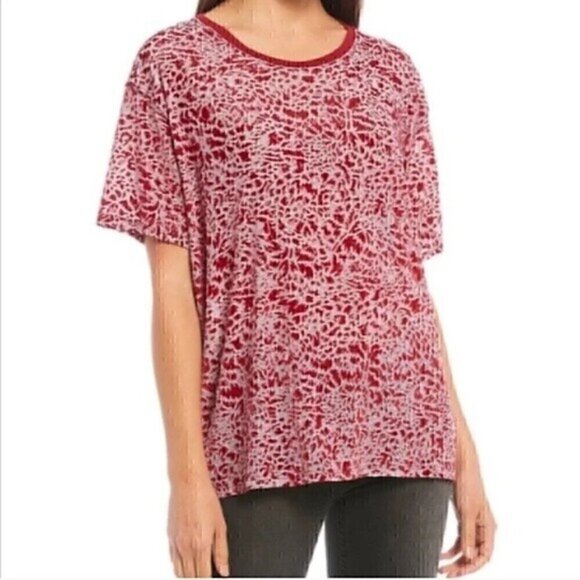 Free People We The Free Red Teddy Top - Picture 1 of 4